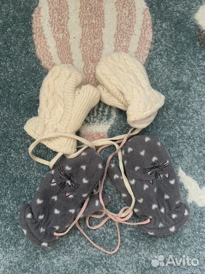 Шапка варежки детские