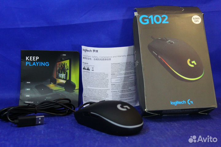Проводная мышь Logitech G102 Мышка Логитеч игровая
