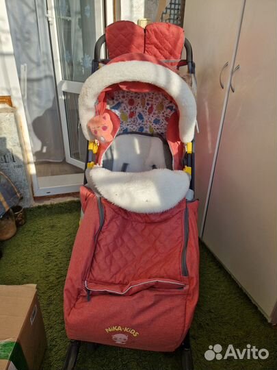 Детские санки коляска