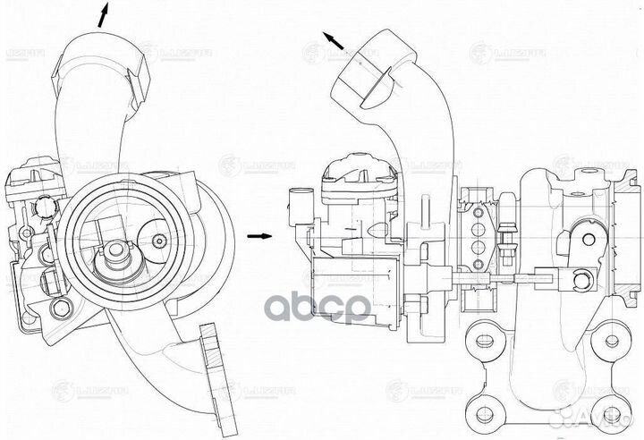 Турбокомпрессор для а/м VW Golf (13) /Polo (10