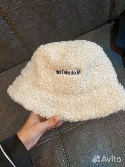 Панама пушистая женская