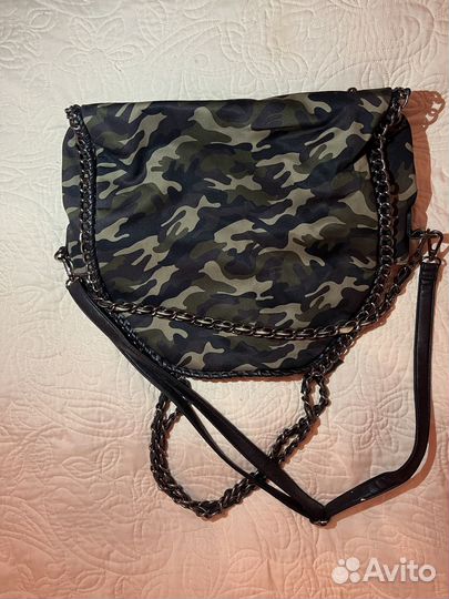 Сумка женская милитари с клёпками