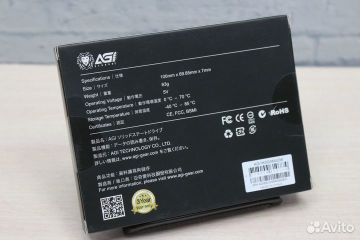 SSD SATA AGI 1Tb AGI1T0G17AI178 Новый