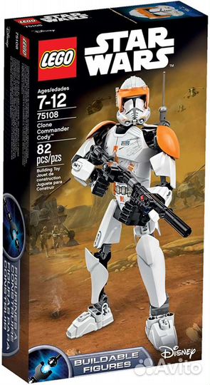 Lego Star Wars Клон-коммандер Коди 75108 новый