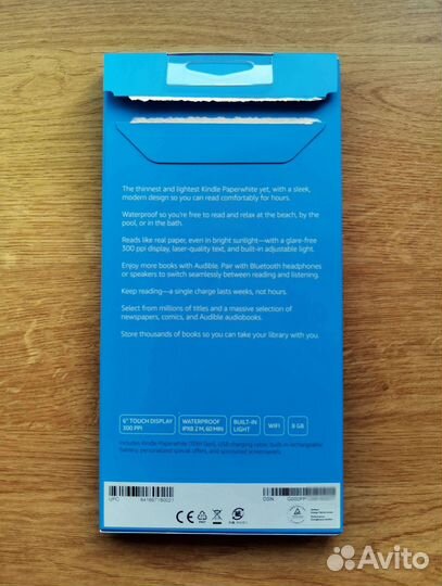 Электронная книга Kindle Paperwhite 10-е пoкoлeние