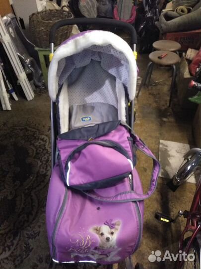 Салазки коляска