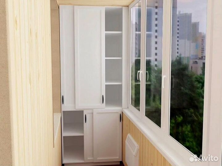 Шкаф на балкон на заказ