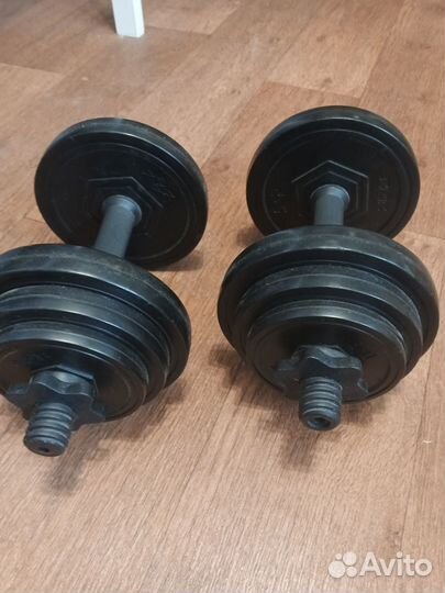 Гантели разборные 10 кг каждая