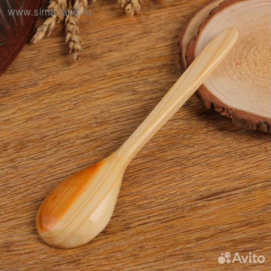 Ложка чайная, можжевельник, 15см