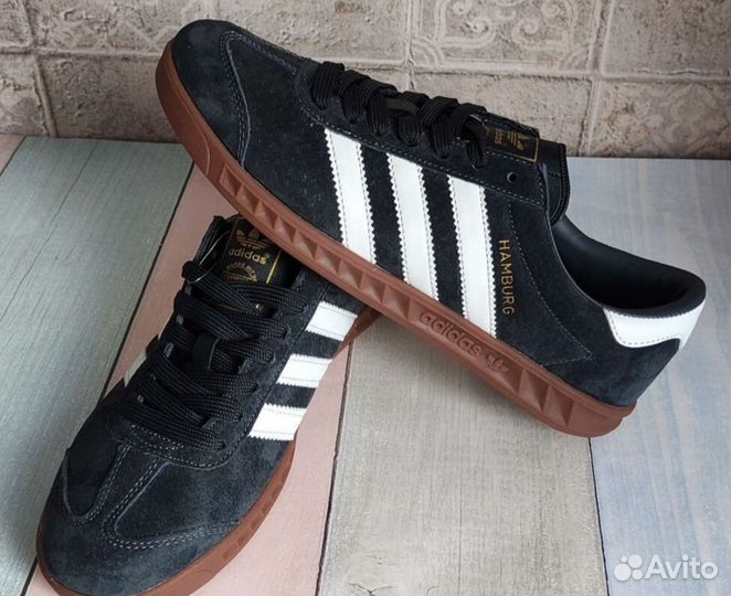 Кеды мужские замшевые adidas hamburg