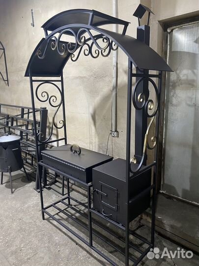 Мангал разборный с печкой