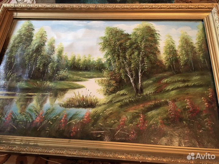 Картины масло много