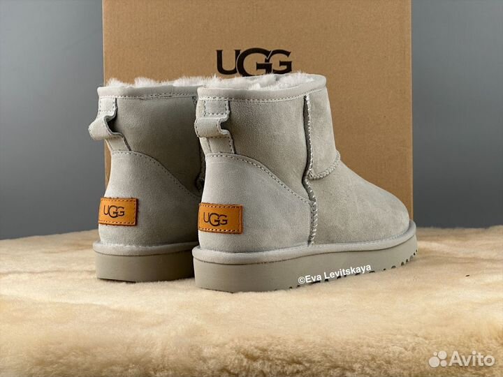 Угги женские Ugg Classic Mini II Grey-Violet