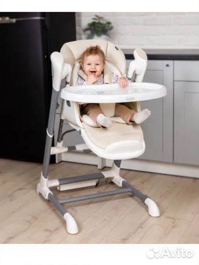 Стул для кормления/шезлонг/качели 3в1