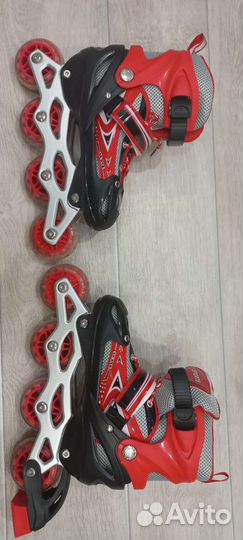 Коньки роликовые детские размер м, 28