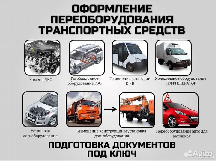 Переоборудование тс и регистрация изменения