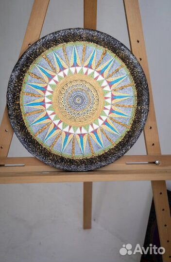 Картина-мандала на холсте