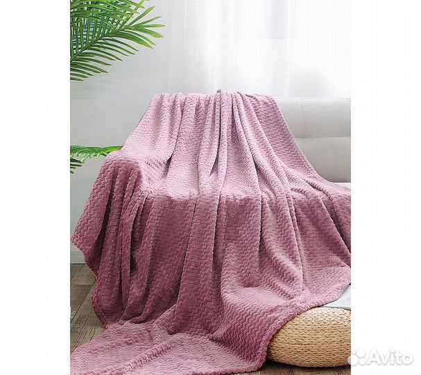 Плед GoodNight Велсофт 200х220, розовый