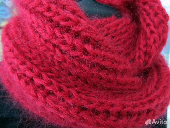 Новый Снуд шарф труба. Handmade. 50хлопок 50шерсть