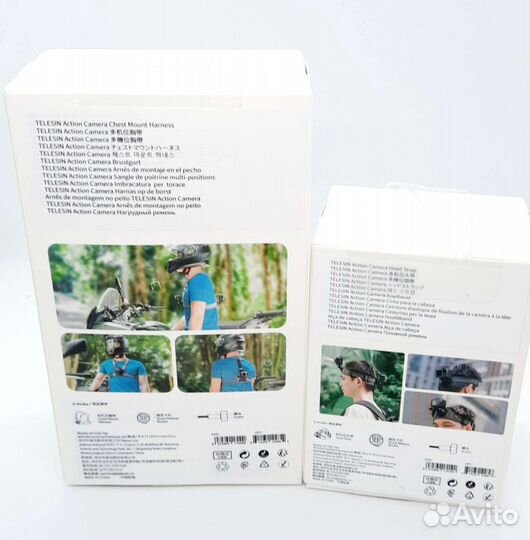 Комплект крепление telesin на грудь и голову GoPro