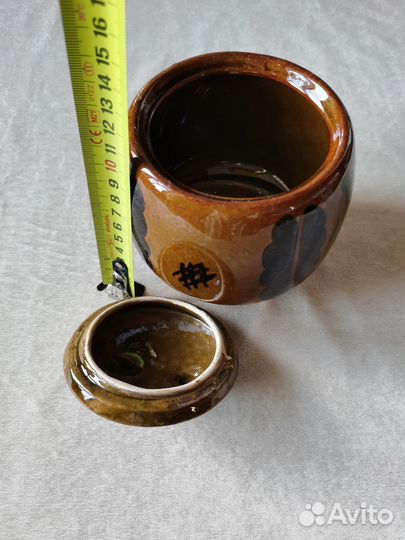 Керамическая банка с крышкой