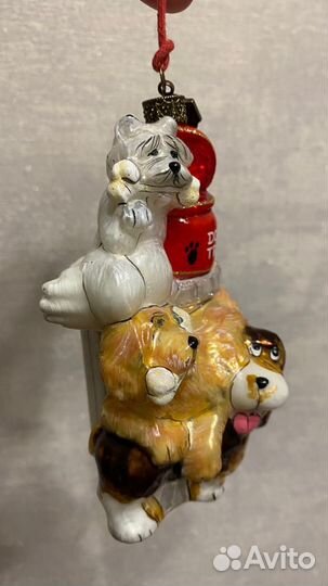 Елочная игрушка Komozja «Пёсики»