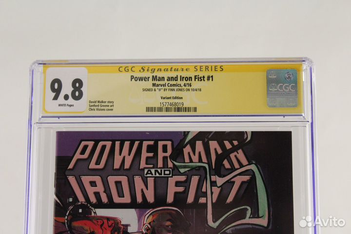 Комикс Пауэр Мэн и Железный Кулак #1 с автографом