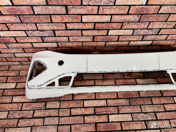 Бампер перед белый новый VW Polo 6 2020-2023 года