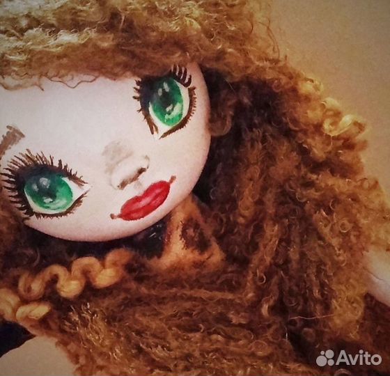 Кукла интерьерная, с одеждой, ручная работа