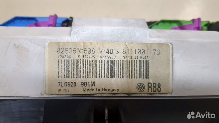 Щиток приборов Volkswagen Touareg, 2006