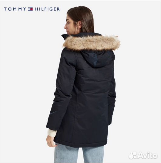 Женский демисезонный пуховик tommy hilfiger
