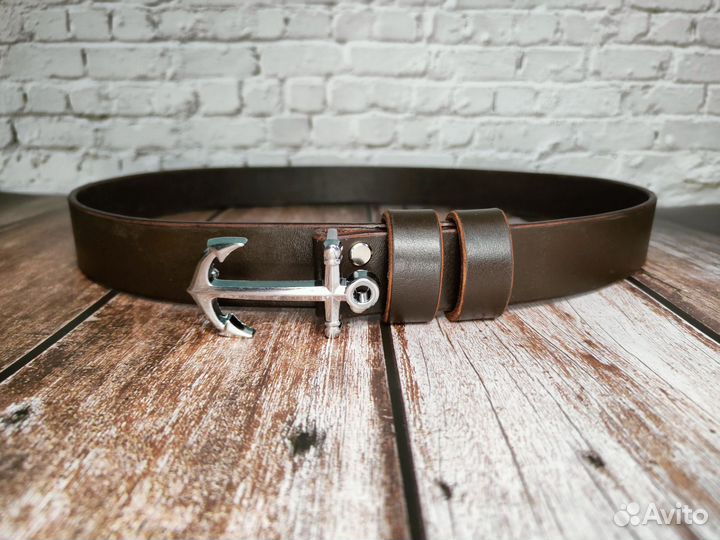Мужской кожаный ремень, ремень для моряка