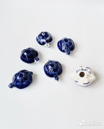 Гжель сувенир черепаха мал