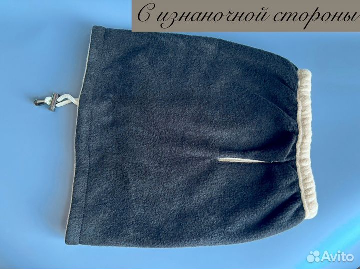 Зимняя шапка снуд для собак новый