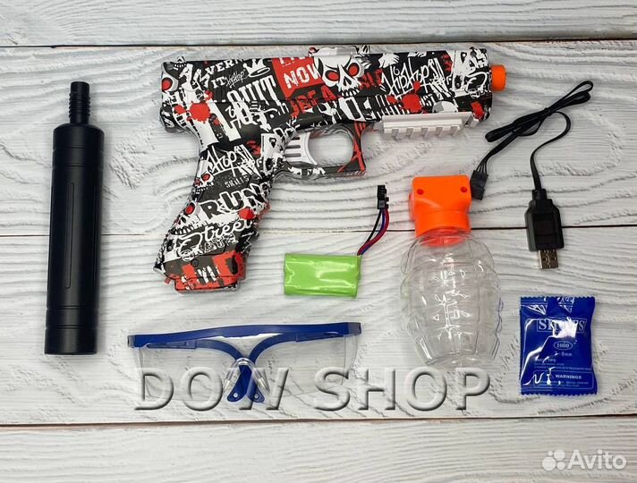 Детский пистолет glock orbeez Красный