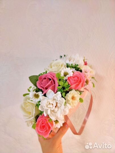 Композиции из мыльных роз