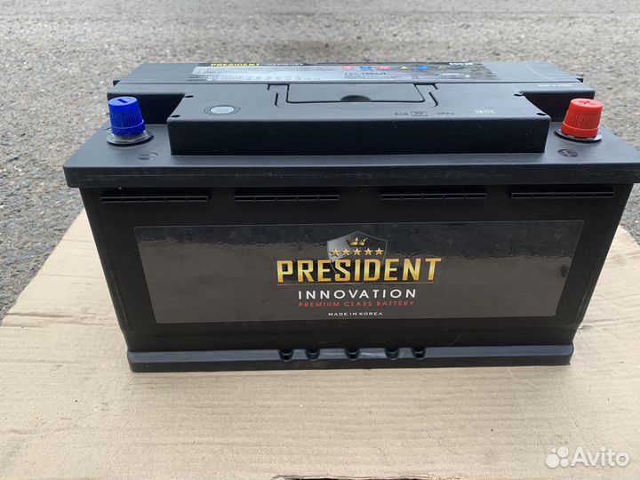 Аккумулятор 100ah 12V 6CT-100.0 President Asia 850