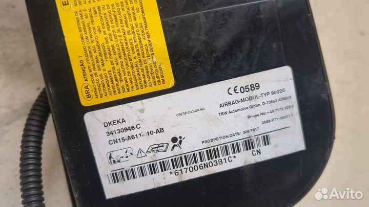 Подушка безопасности в сиденье Ford EcoSport 2017