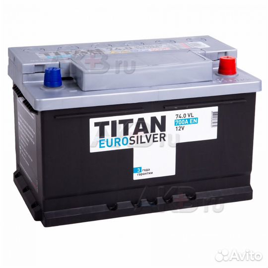 Аккумулятор автомобильный Titan Euro Silver 74R ни