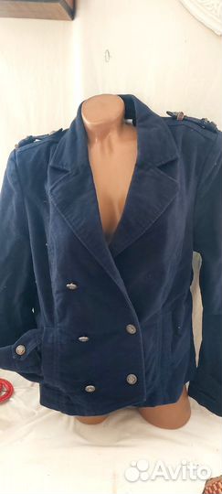 Жакет бушлат бархат Франция р.48-50