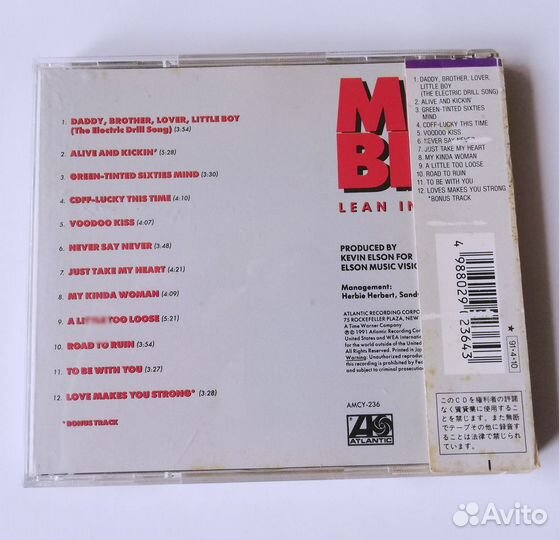 Mr. Big Lean Into It 1991 Japan CD описание