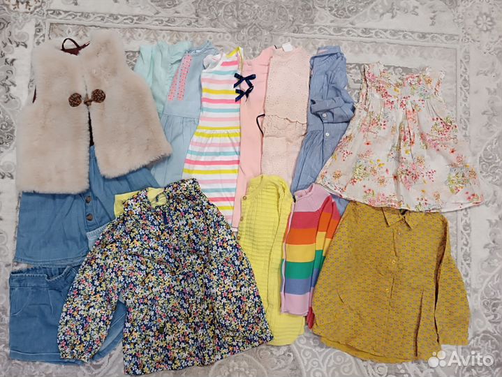 Вещи пакетом для девочки 92 98 zara hm
