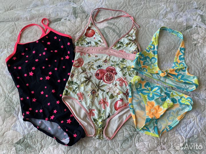 3 купальника на рост 128 пакетом