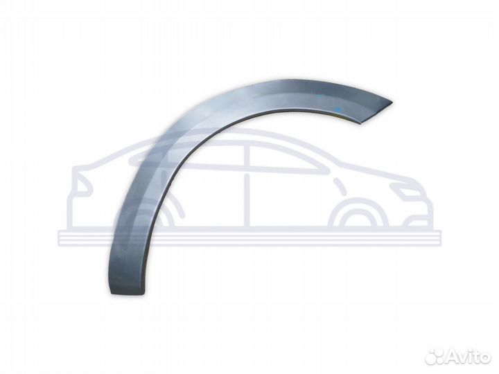 Кузовные арки Kia Rio III (QB) седан передняя