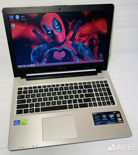 Ноутбук asus core i5/1tb/8gb/2gb video/игровой