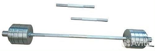 Штанга прямая 25 кг + 2 гантельных грифа новая