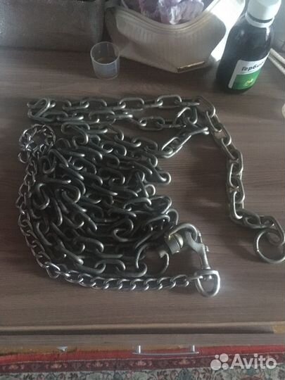 Цеп на крупную собаку питбуль,амстав 2 метра