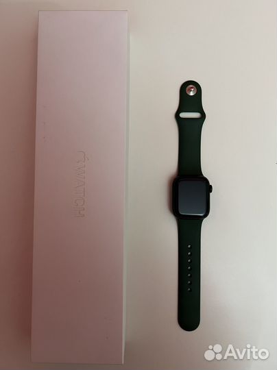 Часы apple watch 7 41 mm зеленые