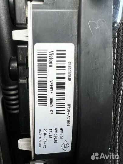 Щиток приборов duster