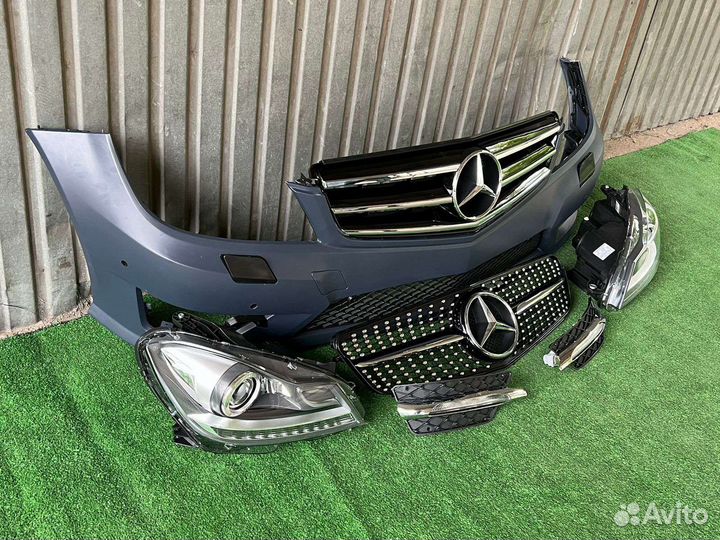 Бампер Mercedes C Class W204 AMG Мерседес 204